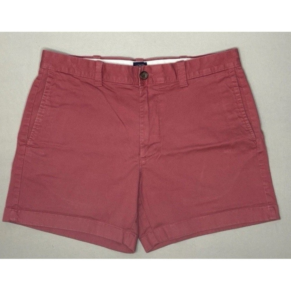 New J. Crew Women's 29 Chino Shorts Stretch (31 x 5) Salmon Pockets (342)
